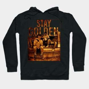 Stay Golden , Girls / Distressed Vintage Hoodie